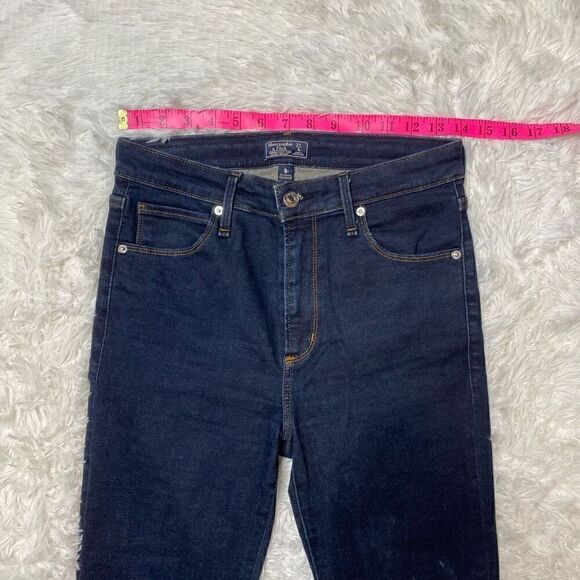 Abercrombie & Fitch Simone High Rise Super Skinny Jeans Size 4L 27 Dark Wash - Picture 2 of 11